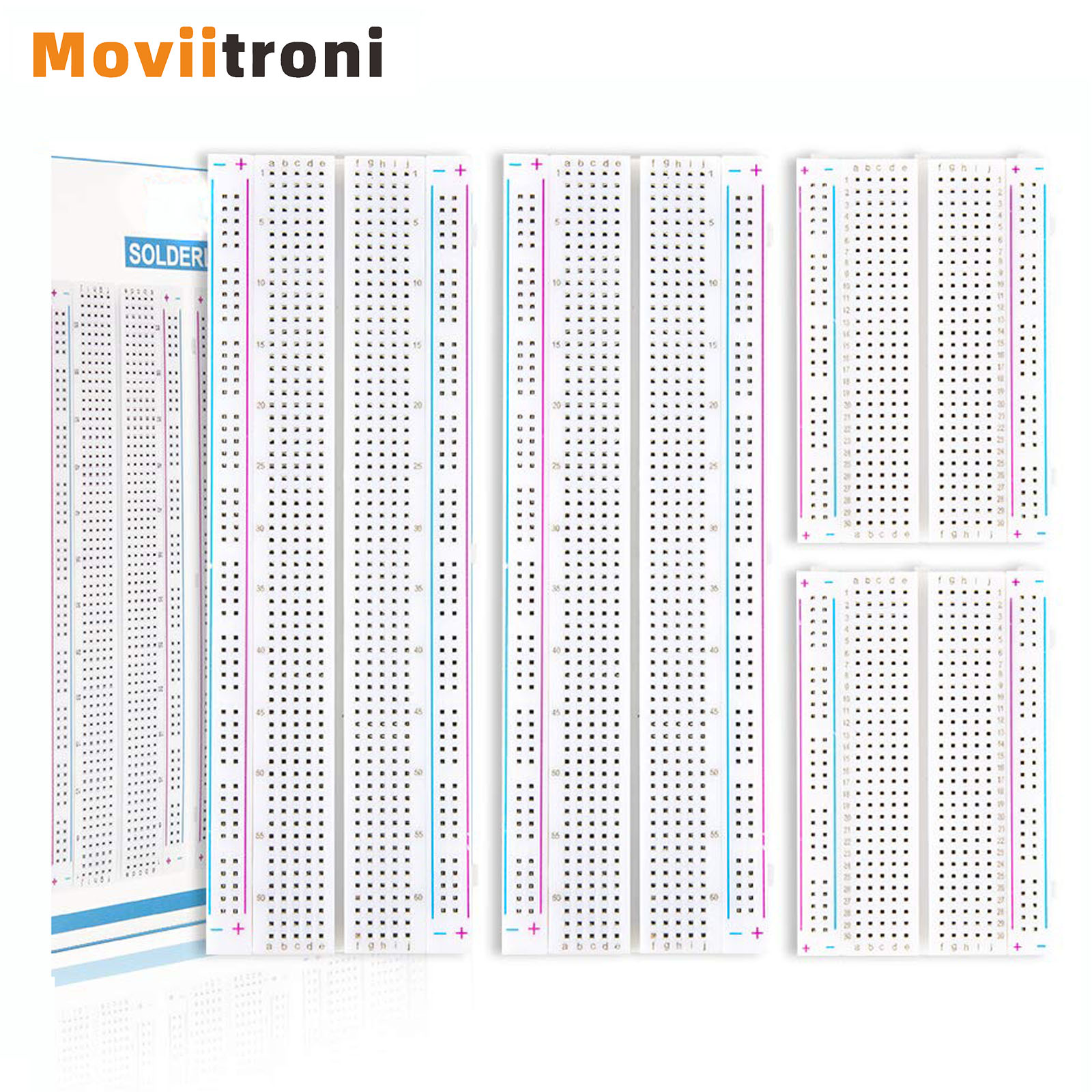 Breadboard 400 Point - 4 pièces 400/830 Points platine de