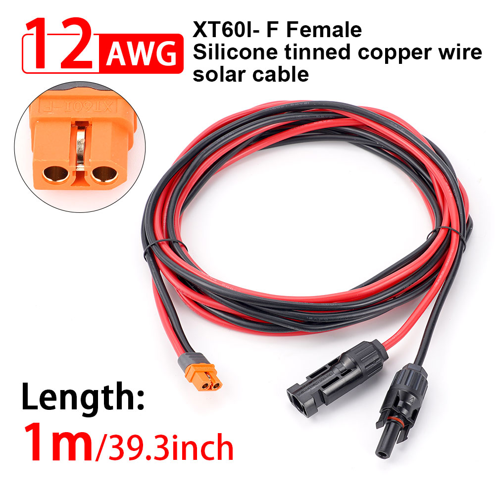 Ipex Connector - Connecteur solaire 1/2/3M vers adaptateur XT60I-F,