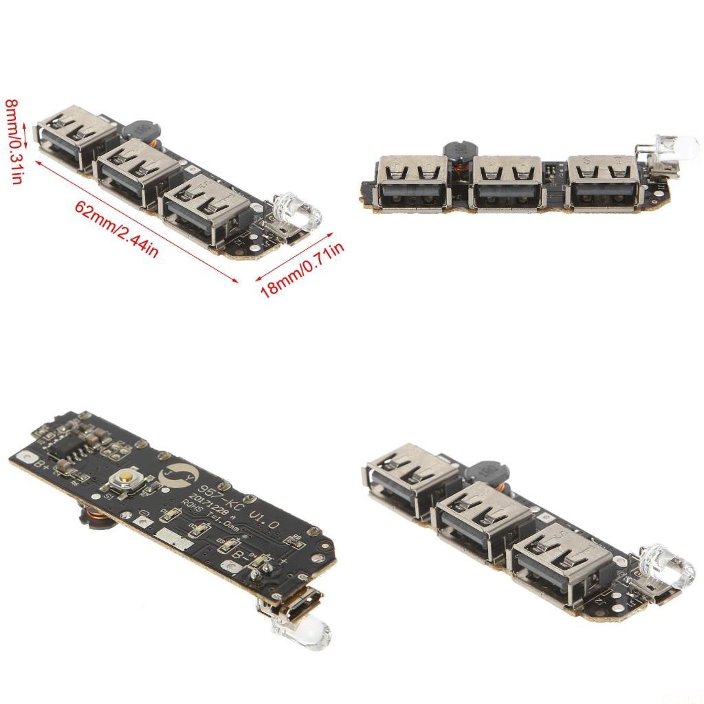 Li Ion Charger Module - B03F 5V 2.1A 3 USB chargeur