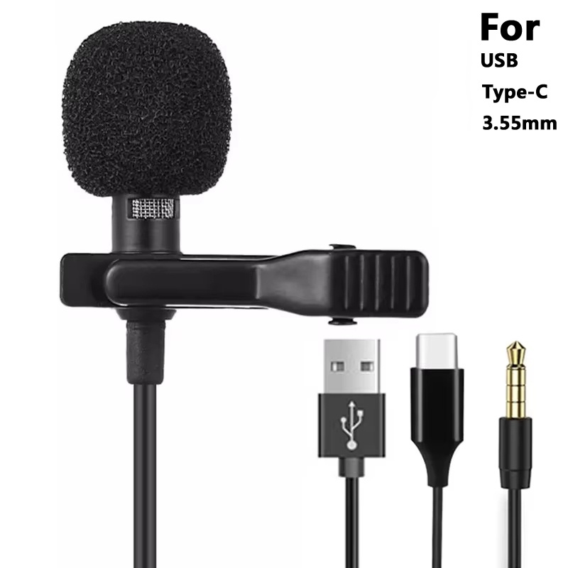 Micro Usb Cable - Mini Microphone Lavalier Portable 3.5mm, pour