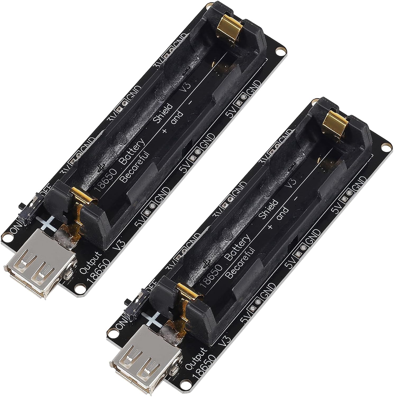 Esp32 Battery Holder Lipo - Support de batterie 18650, 2 pièces,