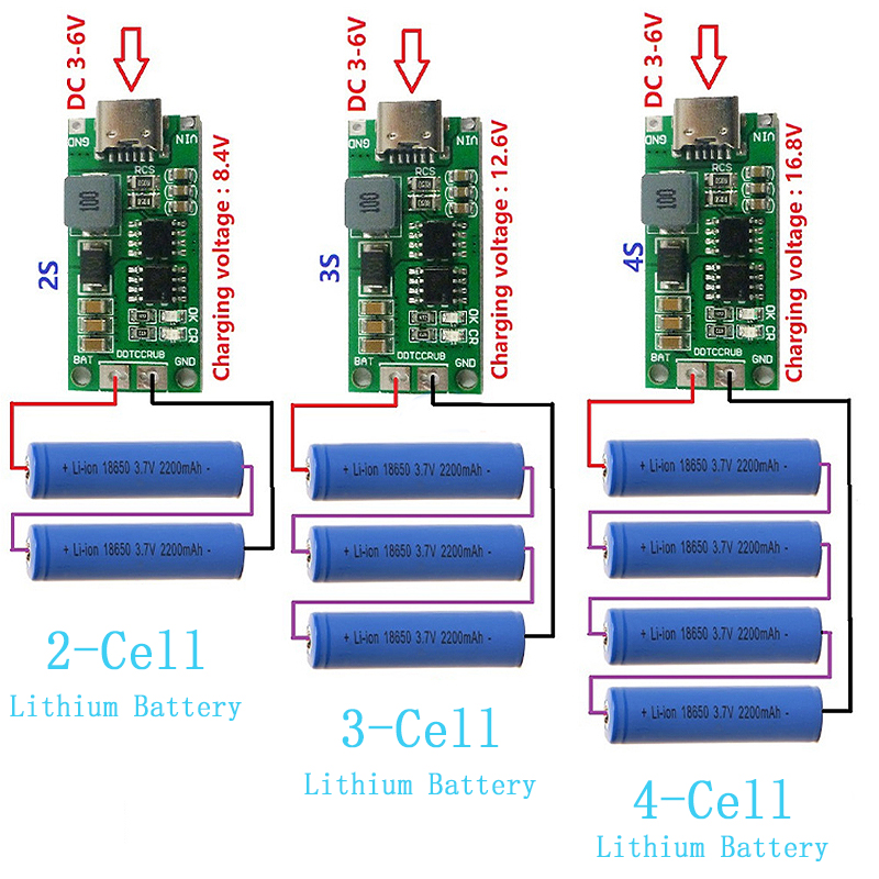 Multi-cellule 2S 3S 4s type-c  - Li Ion Charger Module avis et prix