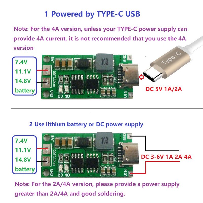 Multi-cellule 2S 3S 4s type-c  - Li Ion Charger Module avis et prix