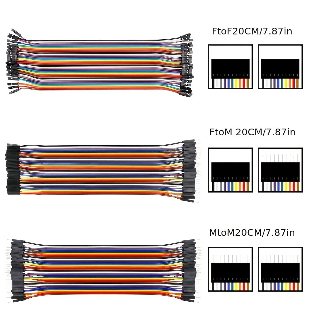 Câble Dupont 40 broches 20 cm  - Jumper Wire Kit avis et prix