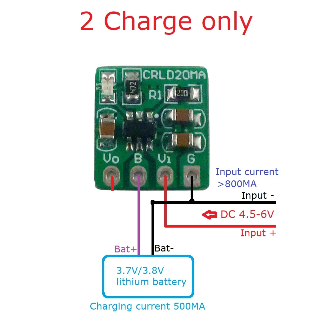 5X CRLD20MA Mini 2 en 1 Charge - Li Ion Charger Module avis et prix