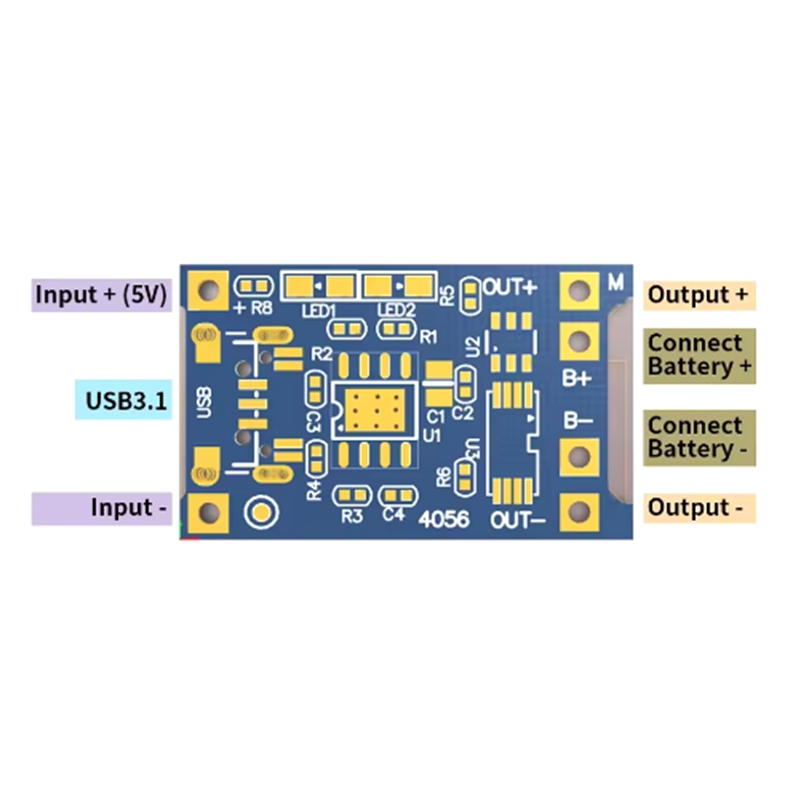 1-100 pièces type-c USB 5V 1A  - Tp4056 Module avis et prix