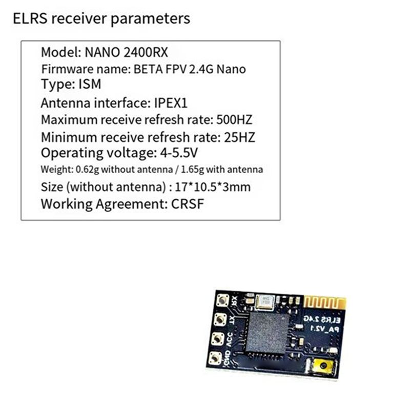 Récepteur ELRS 2.4Ghz CYGJ-10P - Antenna 2.4Ghz avis et prix