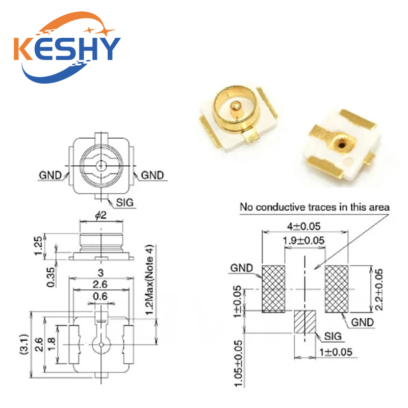 Connecteurs de carte PCB SMT U - Ipex Connector avis et prix